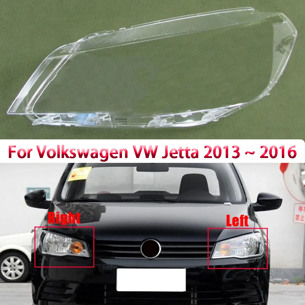 

Front Headlamp Cover Transparent Lampshade Headlight Shell Lamp Shade Plexiglass For Volkswagen VW Jetta 2013 2014 2015 2016