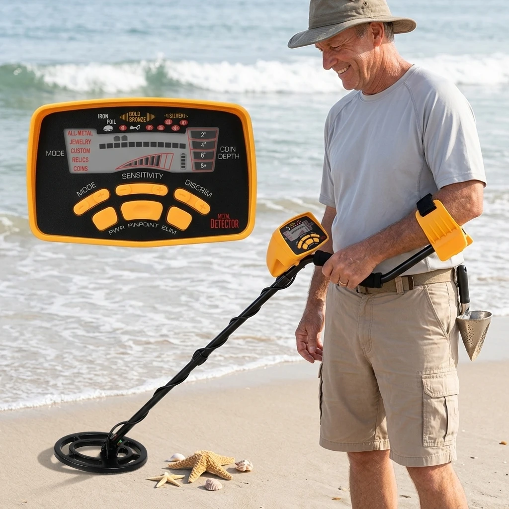 Metal Detector Professional MD-6250 Long Range Deep Search Gold Detector Smart Metal Detector De Metales Gold Finder