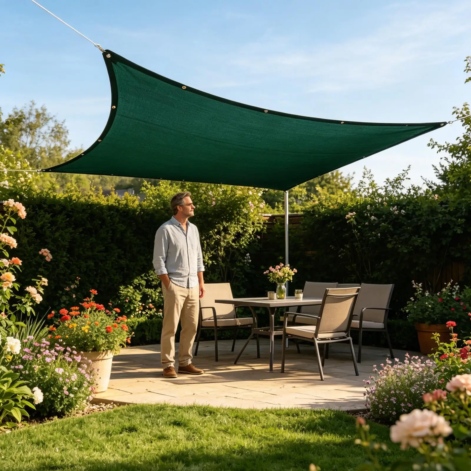 Garden Shade Cloth Heavy Duty Large Breathable Mesh UV Protection Plant Shade Garden Tarp For Outdoor Patio Backyard Balcony