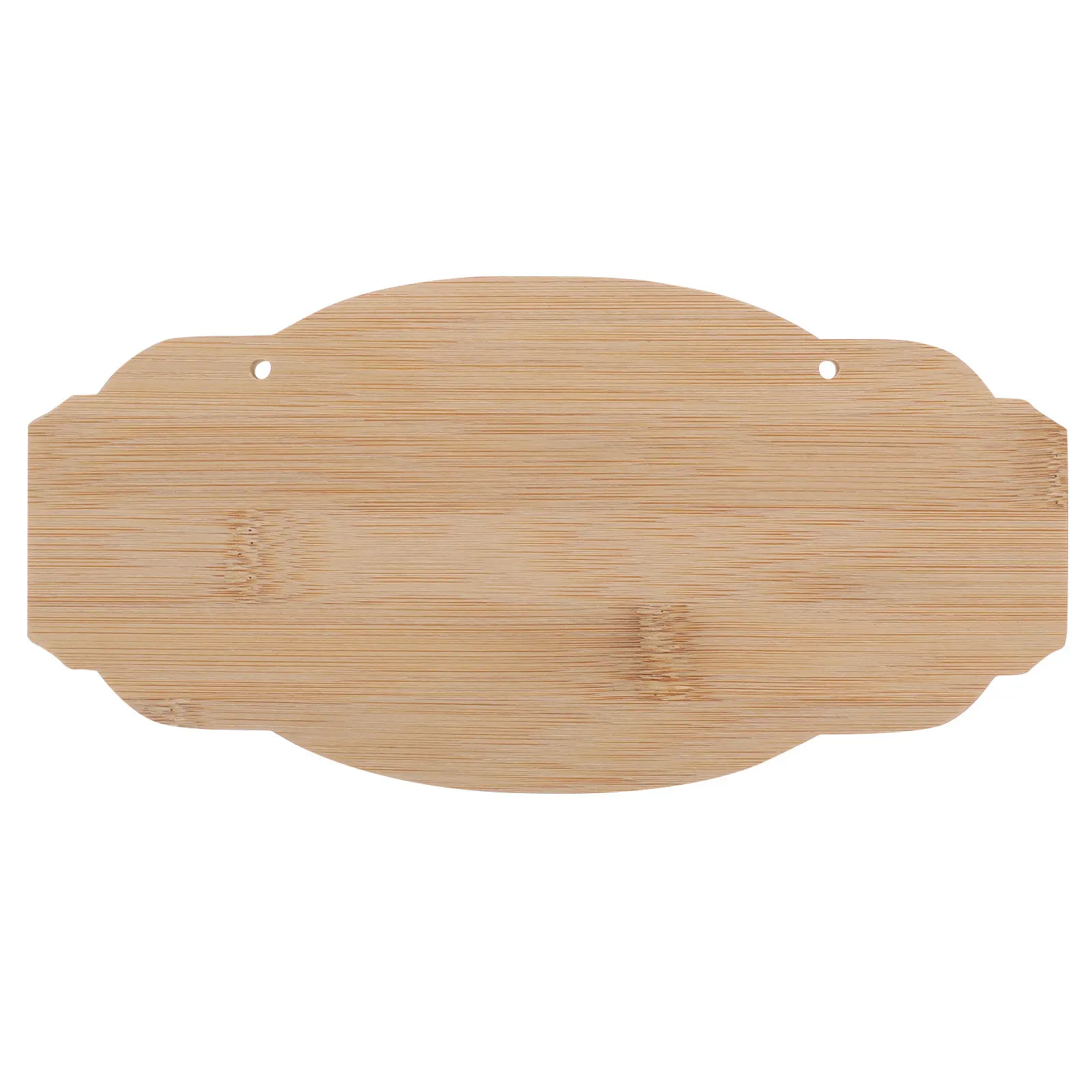 Rustic Bamboo Wood Sign Board Blank Hanging Door Sign Smooth Surface for Craft Painting DIY Shop Wall Decoration