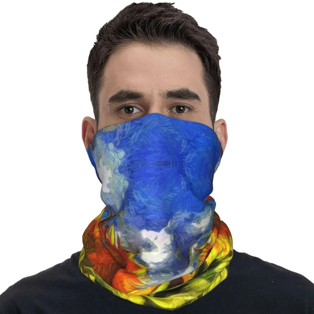 Outdoor Sports Balaclava Sunflowers Vincent Van Gogh Bicycle Mask Soft Bike Face Cover Mask Vintage Sun Protection Scarf Bandana