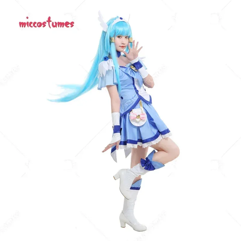 

25COSМиккостюмы женский костюм Рейки для косплея Cure Beauty боевой костюм наряды с поясной сумкой и аксессуарами