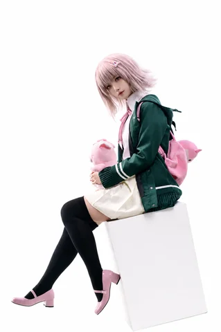 Nanami Chiaki Cosplay Anime Danganronpa Cosplay Costume High School Students Uniform Jacket Loli Shirt wigs Full Set