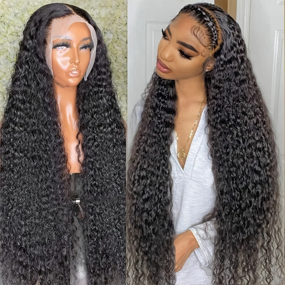 

Water Wave 13x6 Lace Front Wig HD Lace Brazilian 250% Curly Human Hair Wigs For Women Wet And Wavy Lace Frontal Wig Human Hair