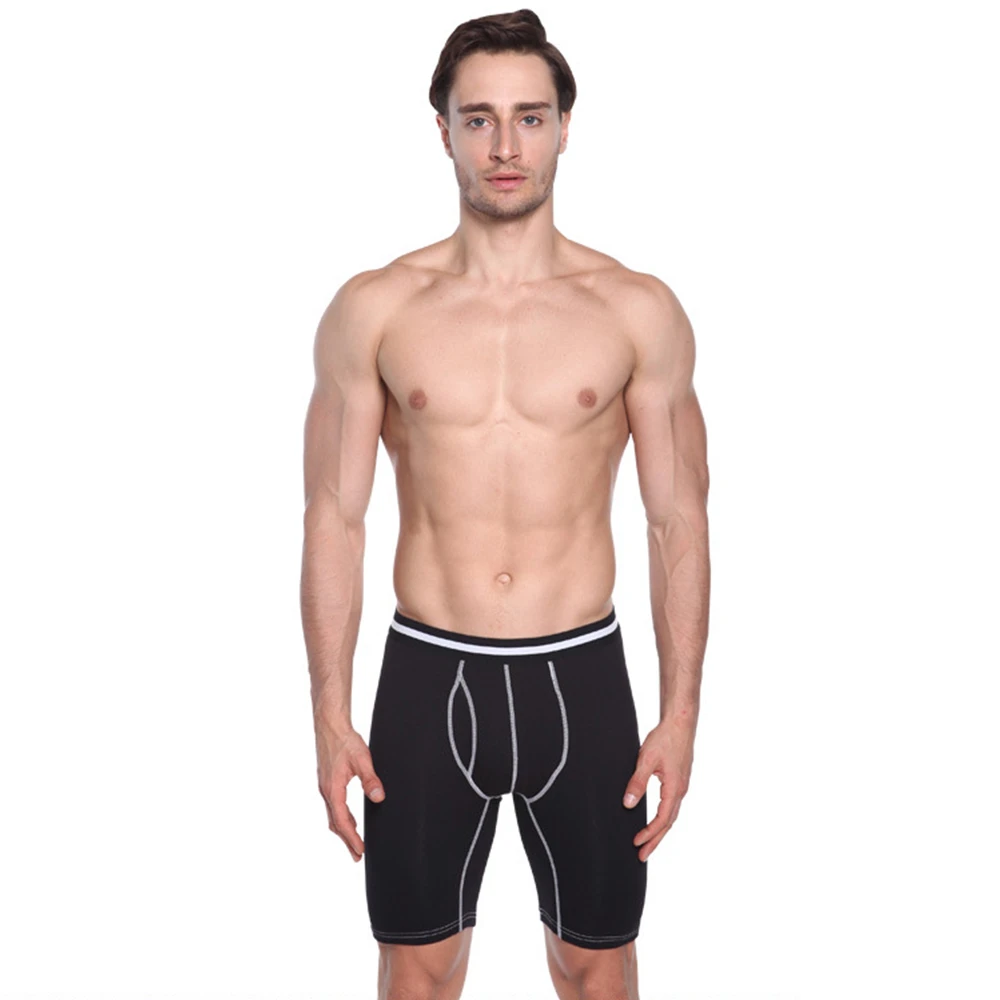 Боксеры мужские повседневные, модное нижнее белье, хлопковые удобные дышащие, однотонная Талия, для тренажерного зала, фитнеса, бега