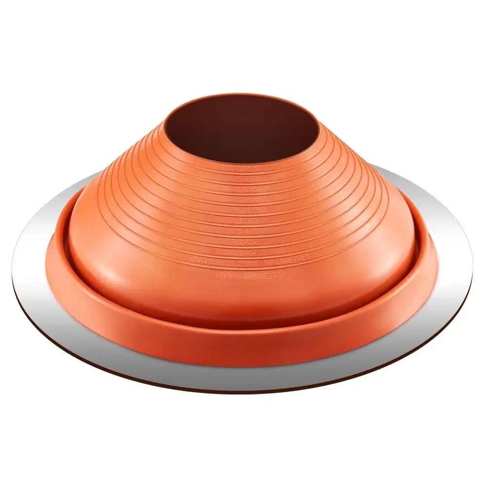 La bota intermitente del tubo del techo del metal se adapta al silicón flexible de alta temperatura de los tubos de 10 a 19 pulgadas