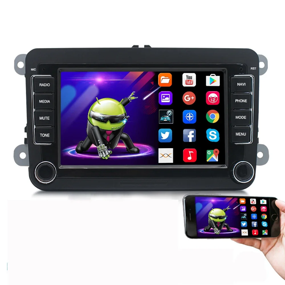 

Car Radio 7'' Car MP5 Player 2 Din Android 11 GPS/WIFI/BT For VOLKSWAGEN/VW Support Backup Camera DVD Player Carplay