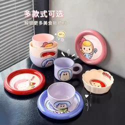 Toy Story Jessie Woody Buzz Lightyear Cute Cartoon Ceramic Plates Kawaii Tableware Lovely Periphery Tabletop Decoration Gifts