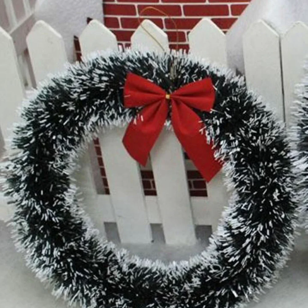 35cm Christmas Wreath Decorations High quality Artificial Christmas Door Festival Garland Wall Wreath Set Tool