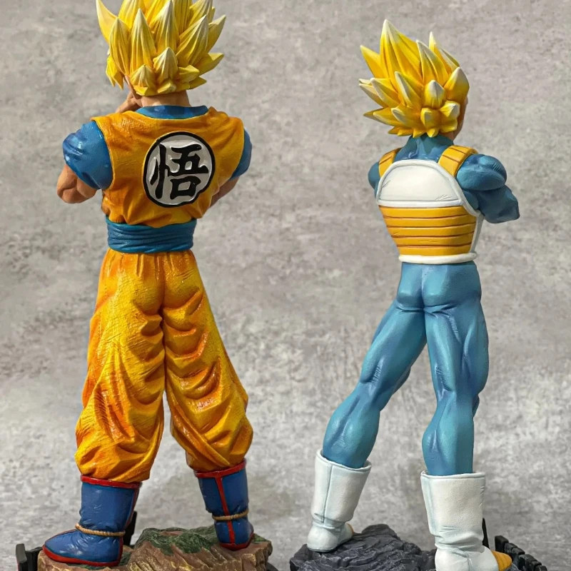 Dragon Ball 32cm Super 2 Goku 30cm Vegeta Resonance Set Figurki Akcji Zestaw Statuetka Model GK Ozdoba na Biurko Zabawka Anime Prezent dla Chłopca