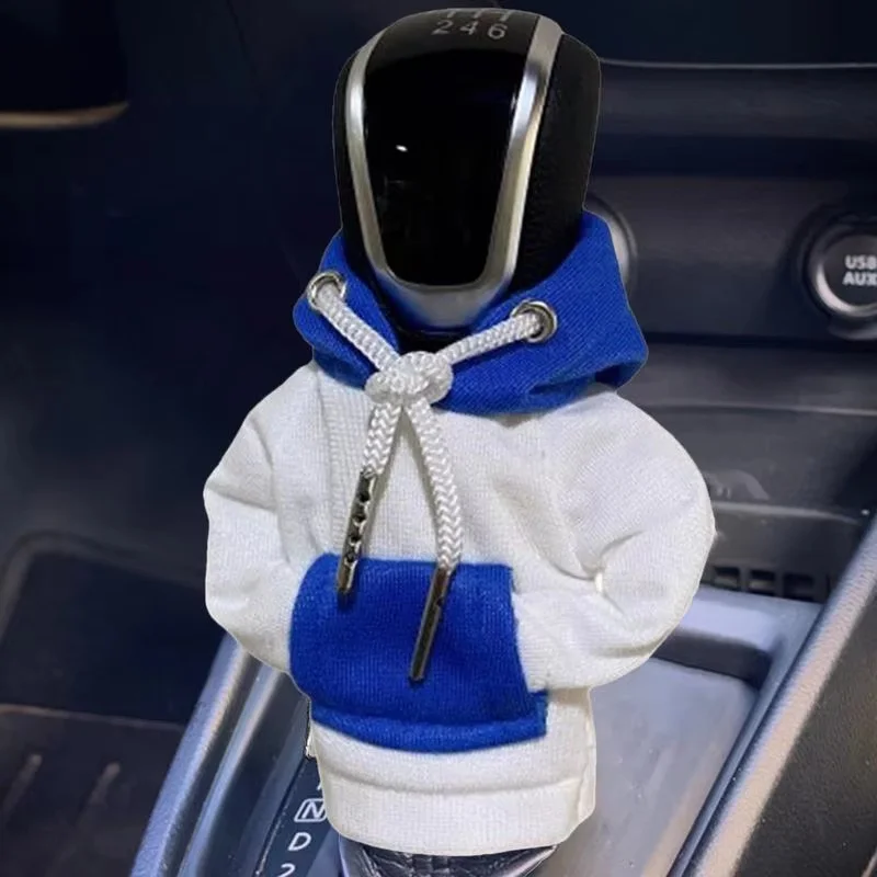 Mini cubierta con capucha de cambio de marchas, cubierta de cambio, decoración de manija de engranaje, compatible con palanca de cambio de coche Universal automática Manual, decoración Interior