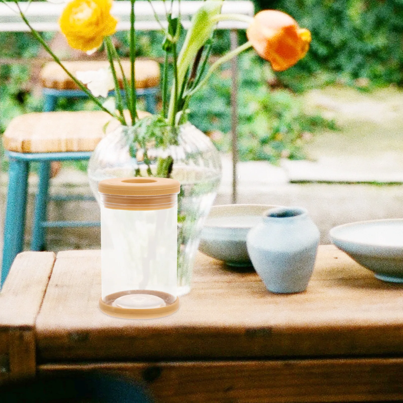 

Набор из 4 пластиковых горшков-цилиндров для беспочвенного выращивания растений, имитация стекла, маленькие цветочные горшки для настольного декора дома