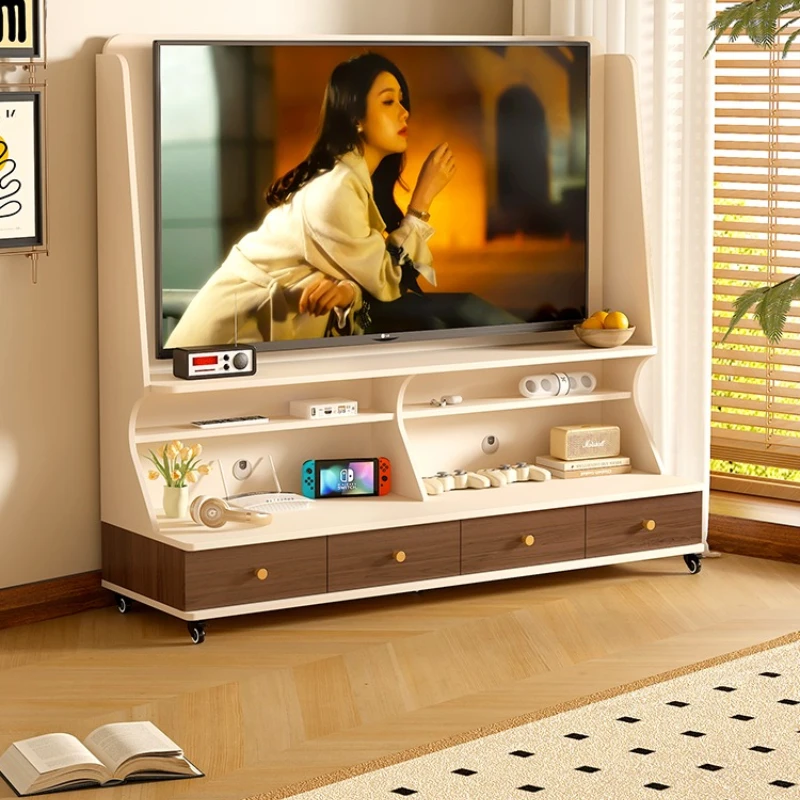 

Medieval removable TV cabinet, living room 2025 new floor-to-ceiling TV bracket