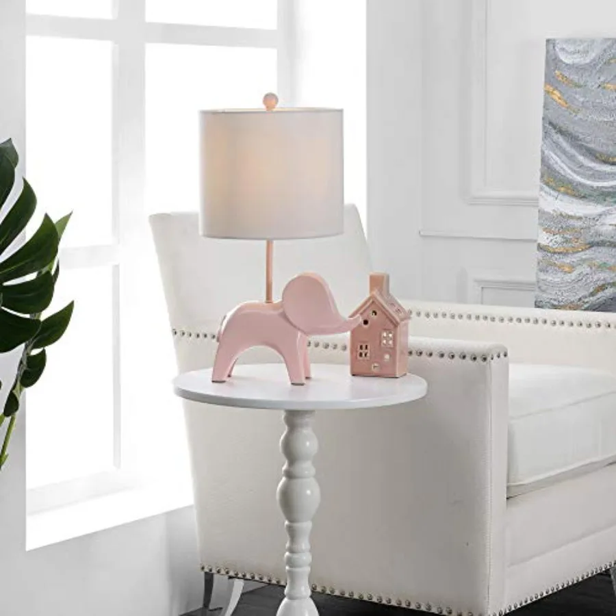 

Lighting Collection Ellie Elephant Ceramic 20-inch Bedroom Living Room Home Office Desk Nightstand Table Lamp LED Bulb Included