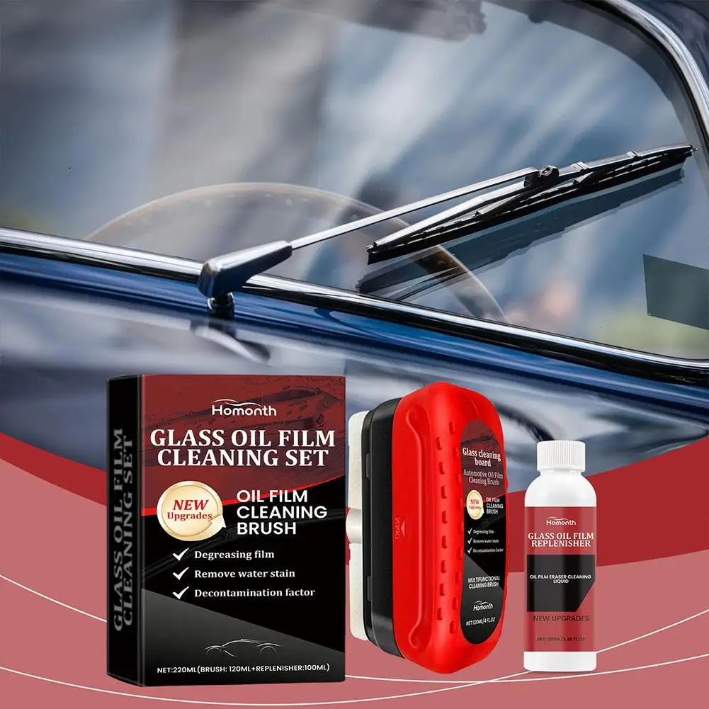 

Glass Film Cleaning Kit Strong Stain Removal Waterproof Polishing Car Supplies Cleaning Refreshing Windshield Agent H8D1