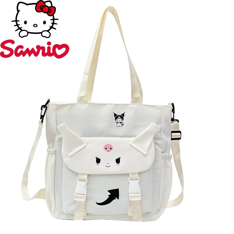 

Sanrio Kuromi Large Capacity Crossbody Bag Cute Purse with Zipper Closure Work Travel Handbag Fashion Sturdy Construction
