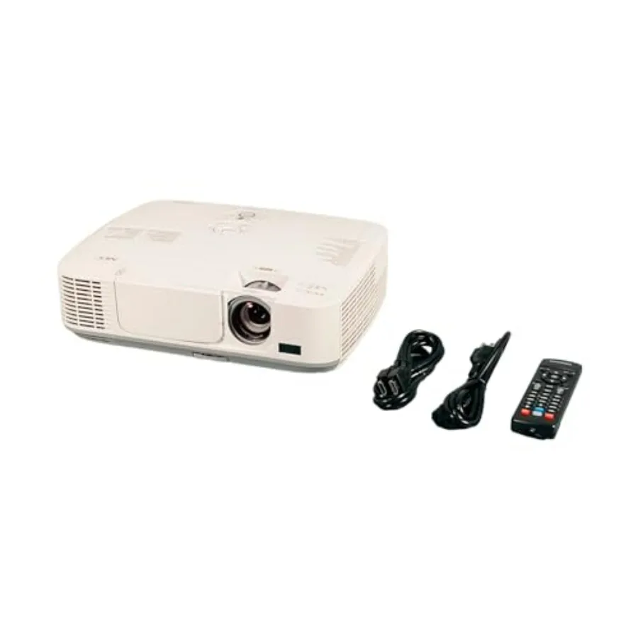 

Проектор NEC NP-M300W 3LCD с яркостью 3000 люмен, разрешением HD 1080p для игр и домашних развлечений, включает HDMI-кабель и пульт дистанционного управления