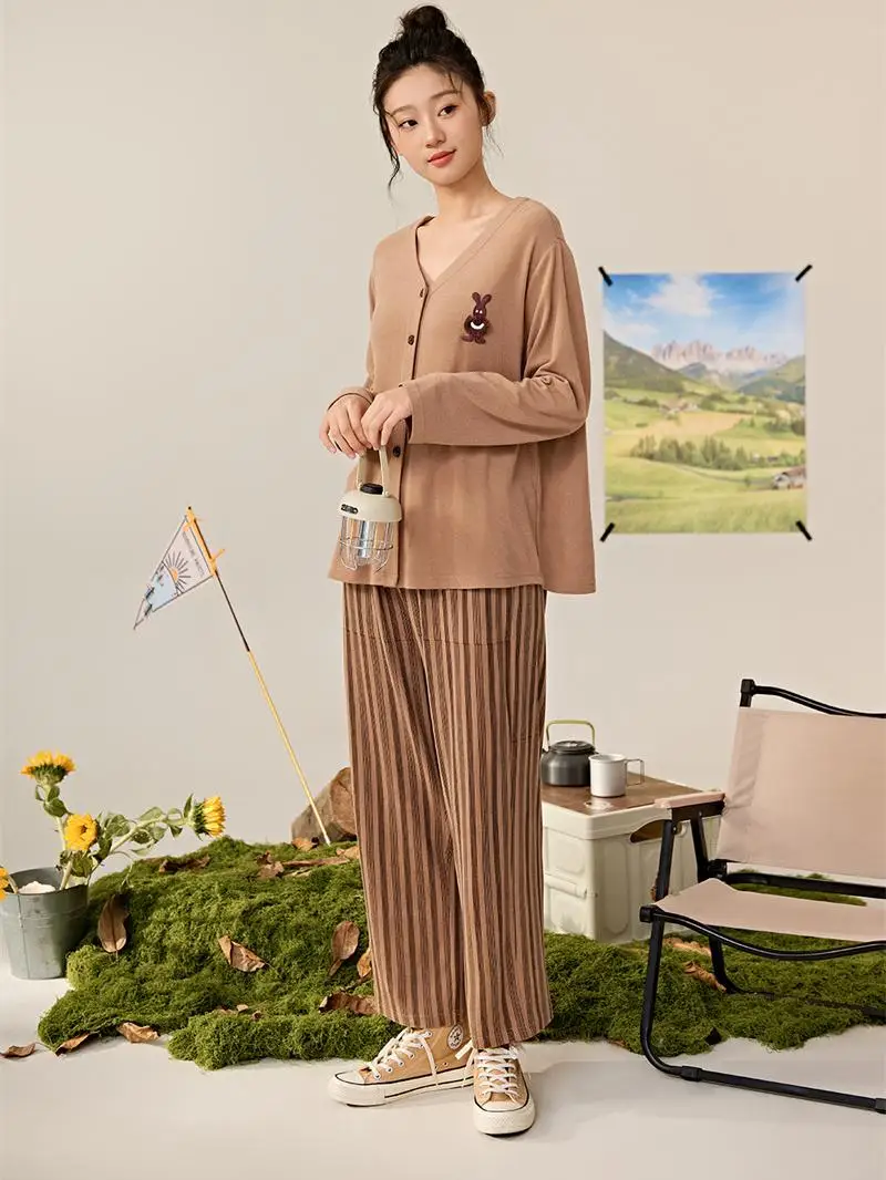 cardigan-aperto-da-donna-anziban-con-scollo-a-v-in-poliestere-jasmine-abbigliamento-per-casa-autunno-2024-dolce-e-carino-manica-lunga