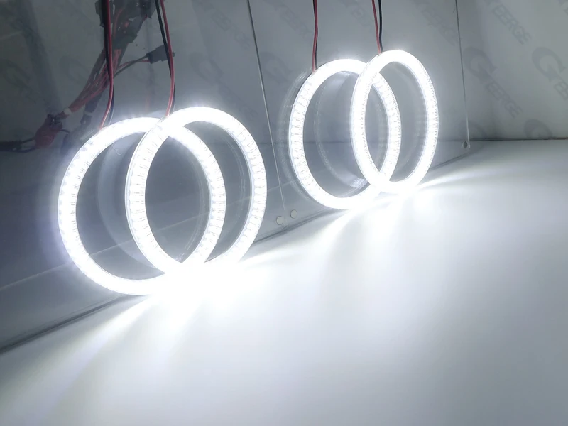 For Mercedes Benz M Class W163 ML 2002 2003 2004 2005 Ultra Bright Day Light Turn Signal SMD LED Angel Eyes Kit Halo Rings