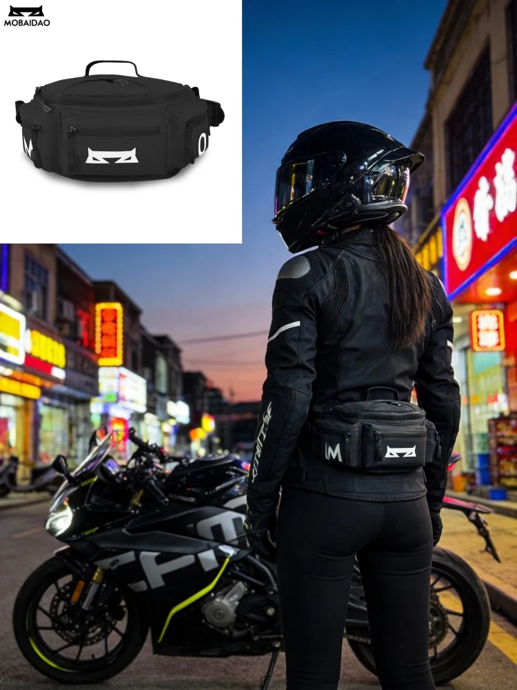 Motorcycle Waist Bag Waterproof Riding Chest Pack Crossbody for Men Women Long-Distance Commuting Travel Accessories