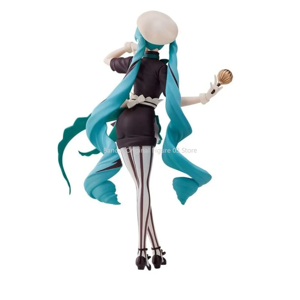 Original SEGA Vocaloid อะนิเมะตัวเลข Hatsune Miku Dark ช็อกโกแลต Pastry Chef สะสมตุ๊กตาของเล่นของขวัญเด็กหญิง