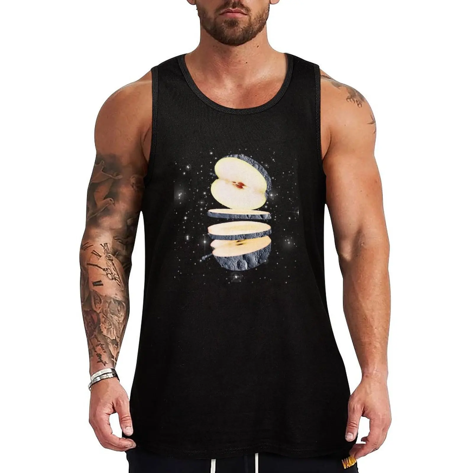 

LUNAR FRUIT,Apple Art Tank Top Cooling Tank Top Breathable Lightweight Summer Wear