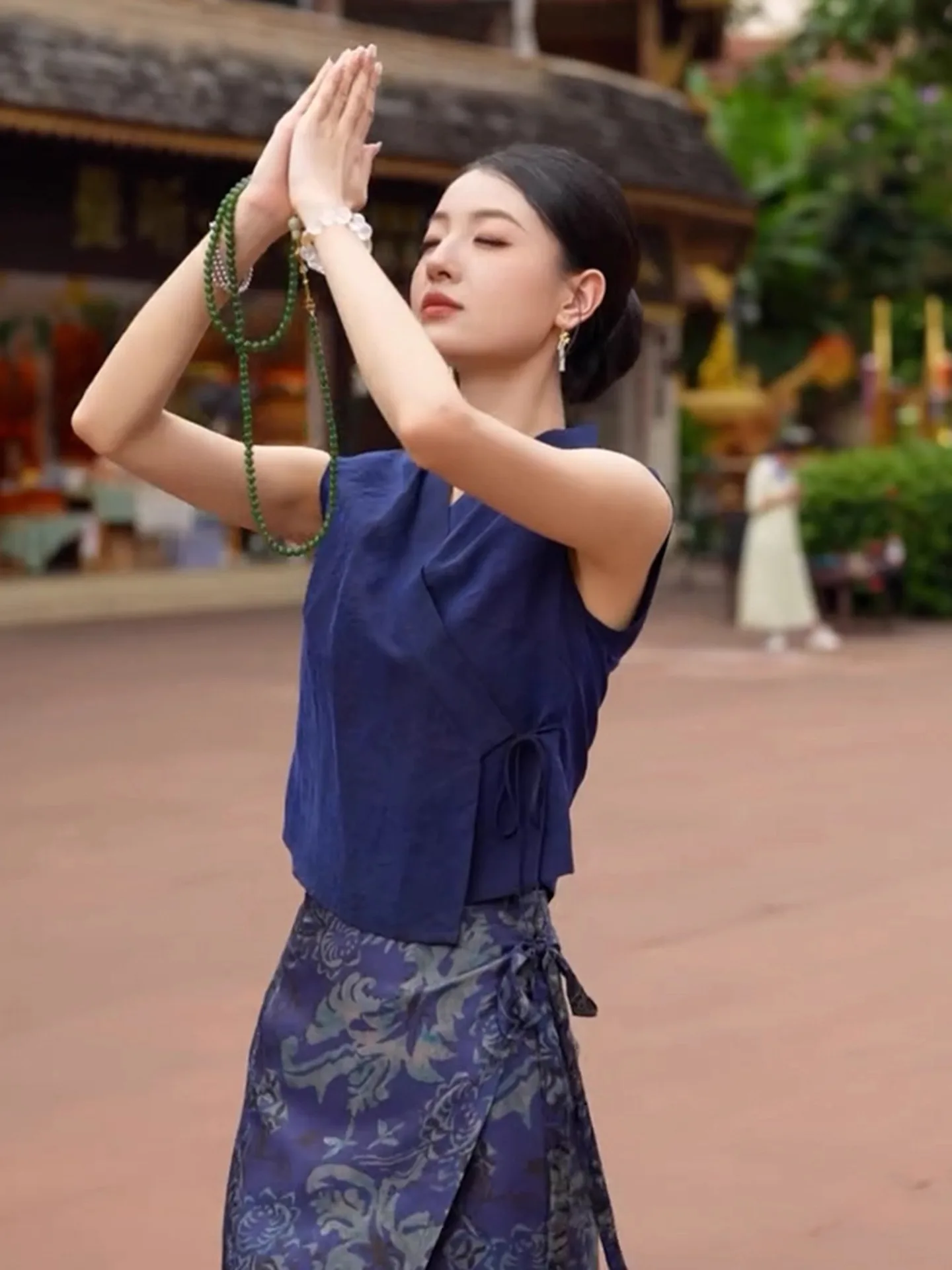 

Синий жилет irt, комплект из двух предметов, женская роскошная юбка Sensation f-Skirt Spring Faion Ele French Sle, повседневная осенняя одежда