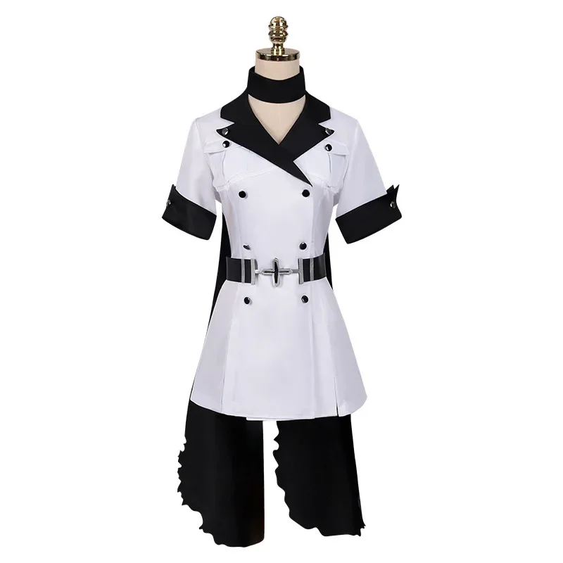 Cosplay Anime Esdeath Empire Cosplay Costume Comic General Uniform with Hat, Wig, Socks, Halloween Dress Up Battle Suit Set