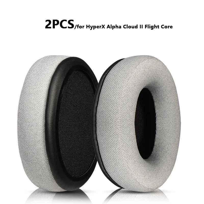 Replacement Skin-Friendly Cloth Leather Earpads For HyperX Alpha Cloud 1/2 Headphones Headband Ear Cushion