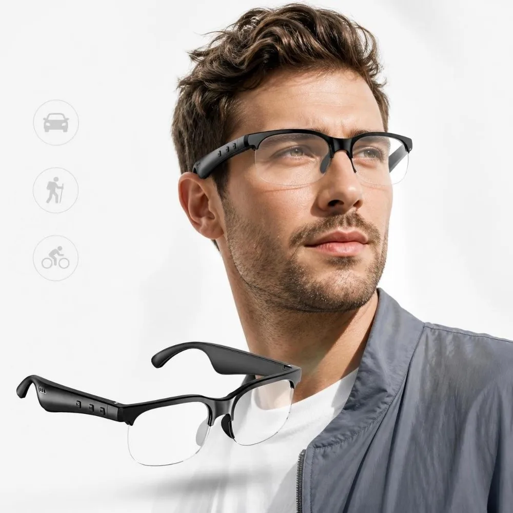Wireless Earbuds Smart Glasses Open Ear Design Anti-touch Technology Smart Audio Glasses Touch Control Rechargeable