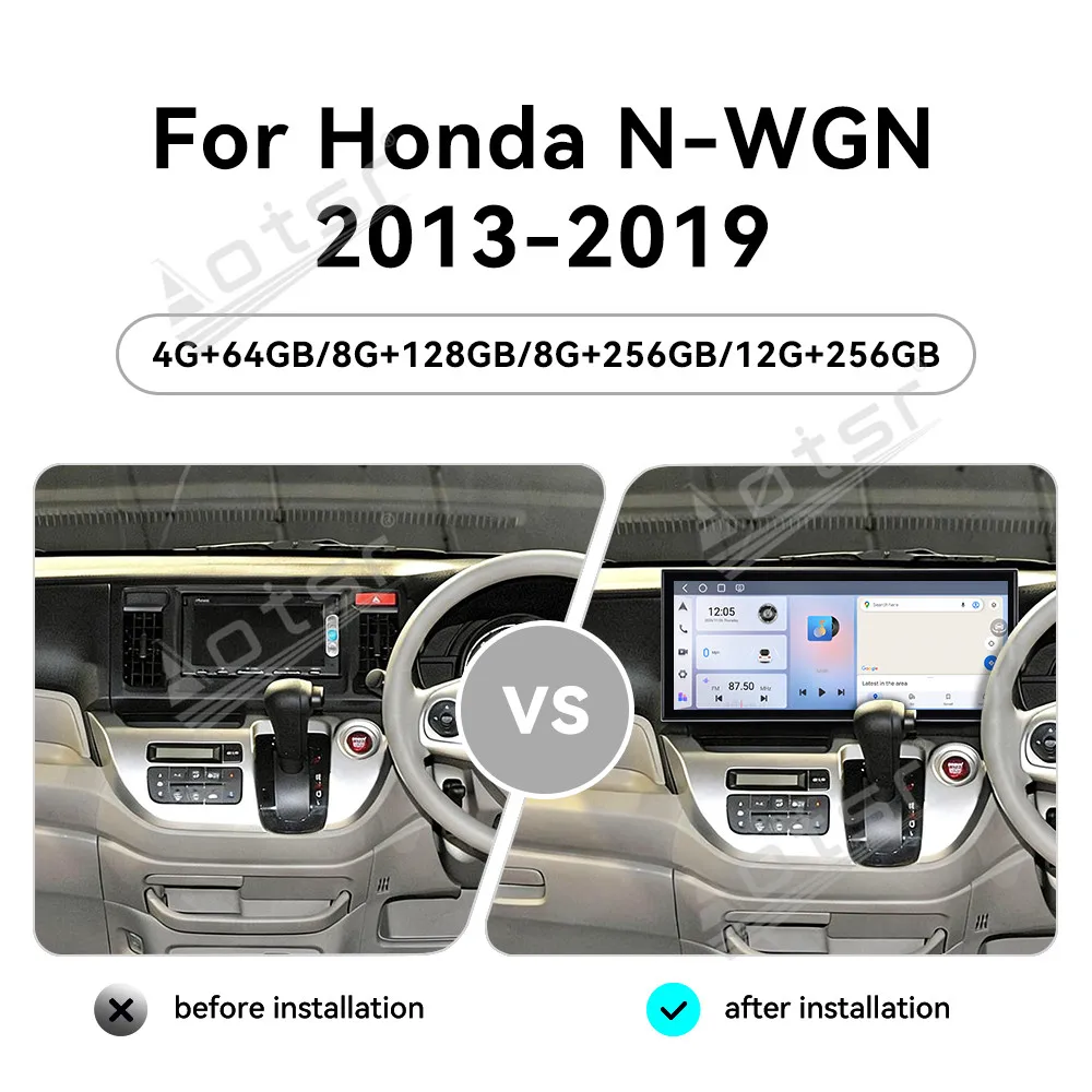 

Для Honda N-WGN 2013-2019: Автомагнитола Android 15 с экраном 15,8 дюйма, мультимедийный видеоплеер, GPS-навигация, Carplay, DSP, BT, WIFI