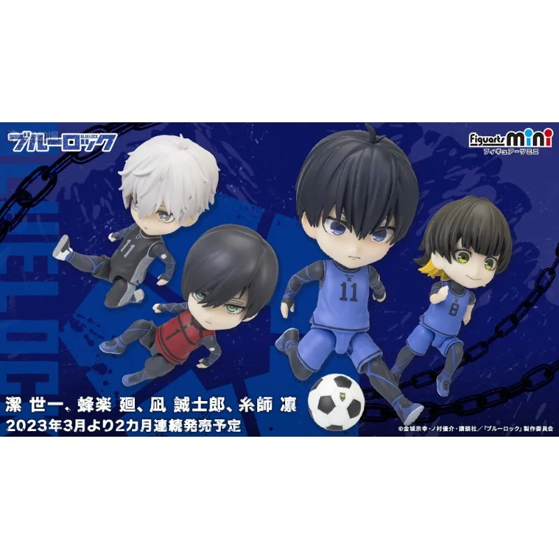 Bandai Seri Mini Figuarts Asli Mainan Model Figur Aksi Anime Penjara Biru Hadiah Ornamen Model Koleksi untuk Anak Laki-laki