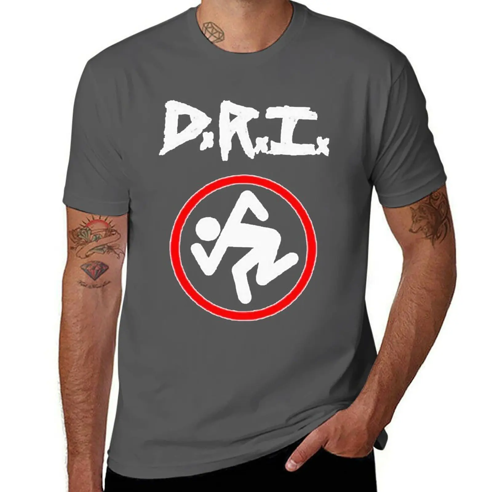 

D.R.I. Band T-Shirt man t shirt summer man t shirt luxury T-Shirt