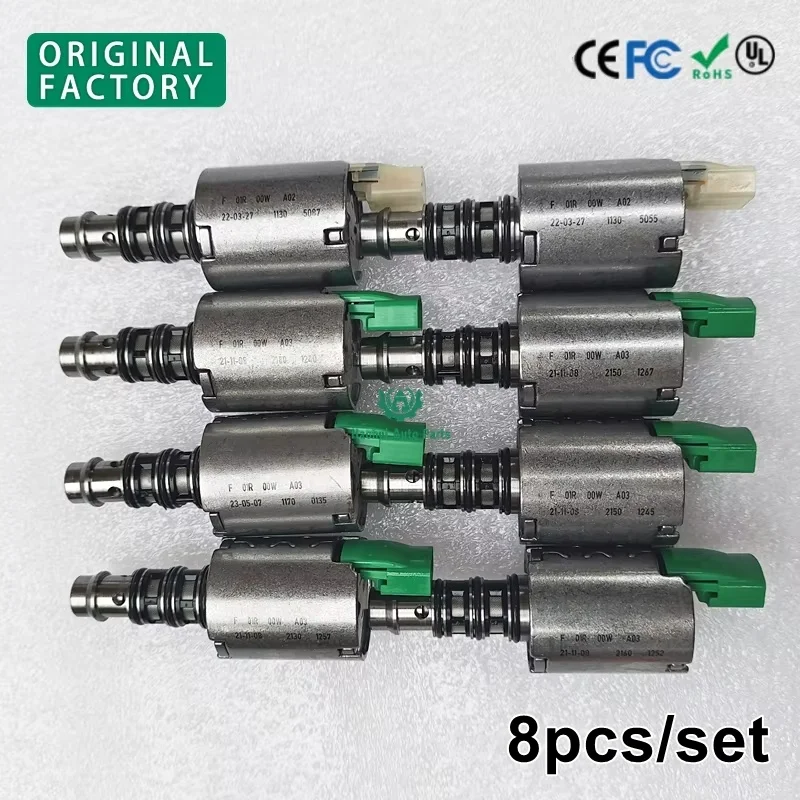 

Оригинальный новый электромагнитный клапан давления масла с двойным сцеплением 0AM DQ200, 8 шт./компл., совместимый с VW, совместимый с Skoda