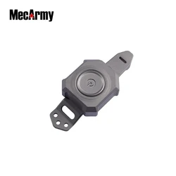 Lightweight & Compact MecArmy CPL3 Titanium Flashlight 300 Lumens USB-C Knife Back Clip Attachable LED Mini-Light