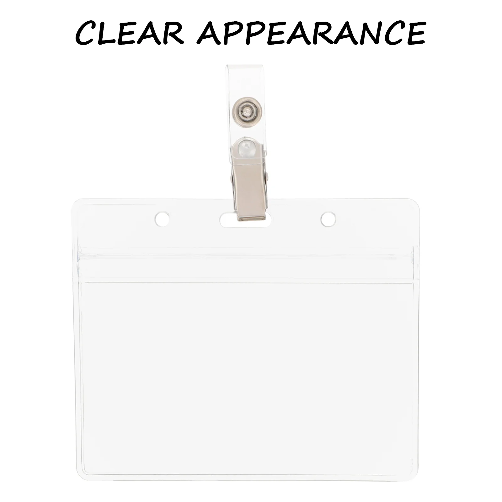 

5 set 5 Sets Pvc Transparent Cards Holder Id Card Protector Work Badge Sleeve Credit Card Case Multi-Function