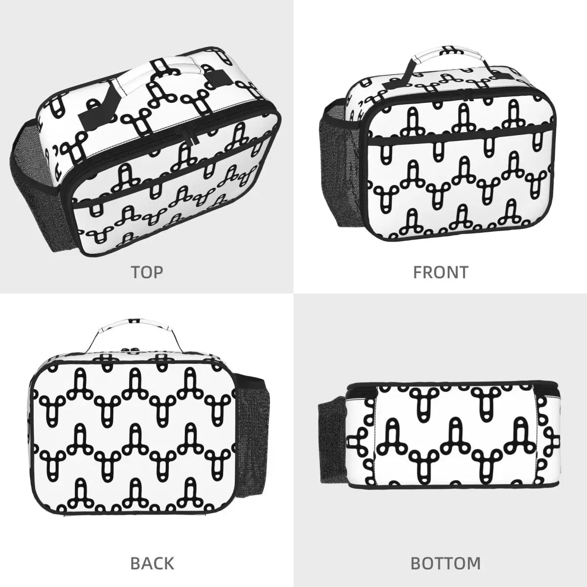 Penis Icon Pattern Light Insulated Lunch Bag for Women Children Leakproof Food Boxes Thermal Lunch Box Tote