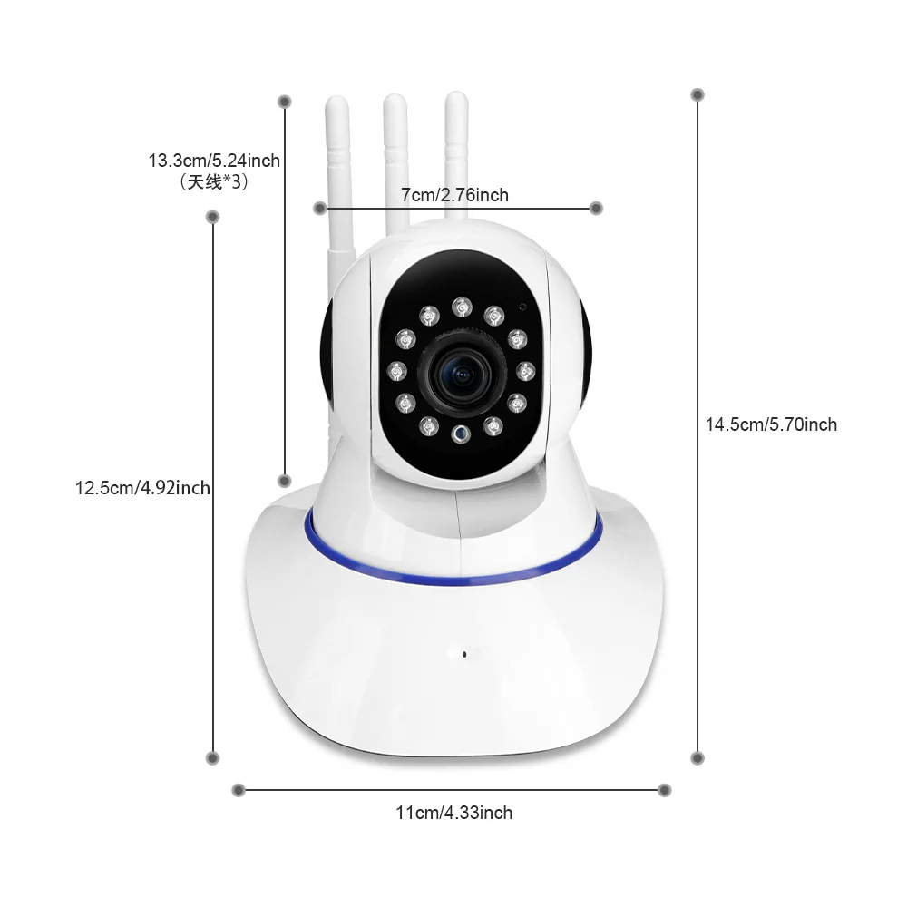 2MP 1080P  Yoosee APP  Wireless PTZ Alarm  IP Dome Camera IR Night Vision AI Humanoid Detection Home Security CCTV Baby Monitor