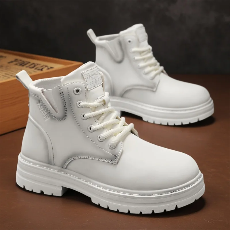 

Men's Luxury Design Winter Boots Man Shoes Ankle Boots Men's Shoes British Cargo Boots Outdoor Plus Size Versatile Casual Shoes