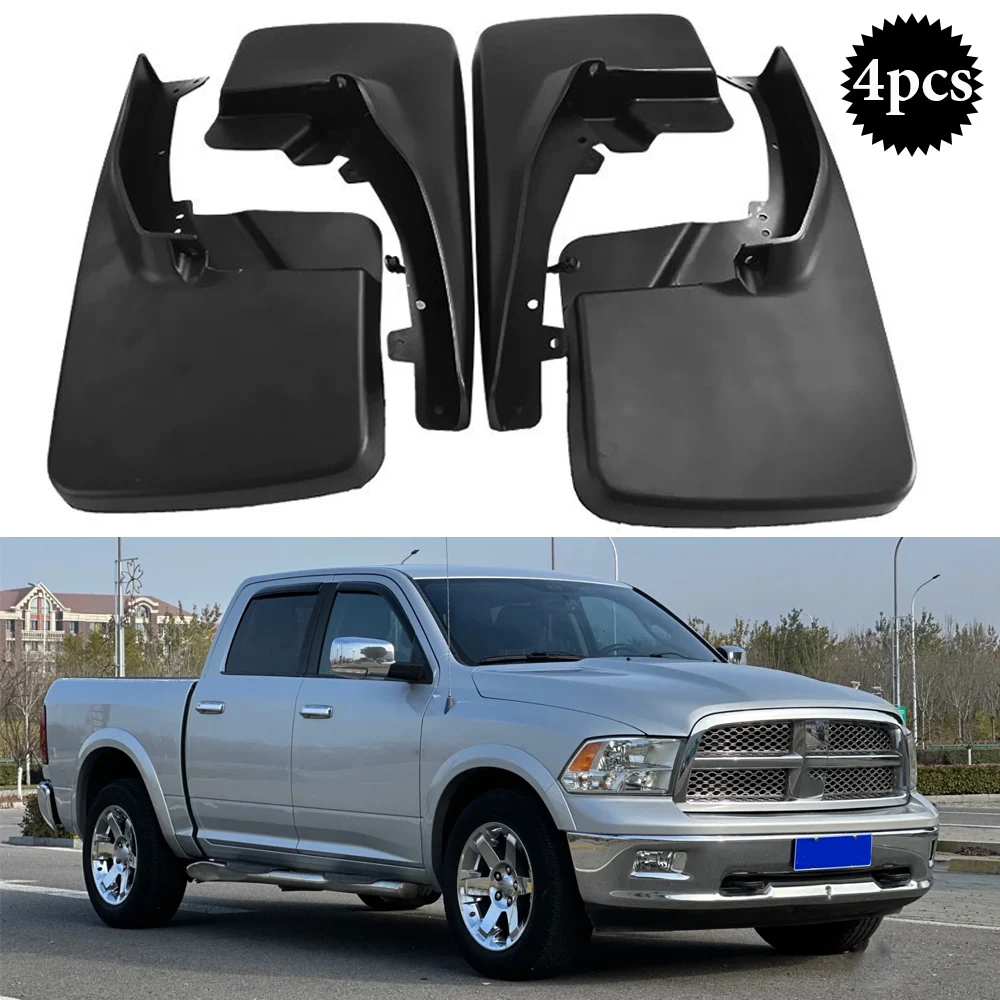 

4pcs For Dodge RAM 1500 2500 3500 Mudguards Fender Mud Flap Guard Splash Car Accessories Auto styline Mudflaps Front Rear