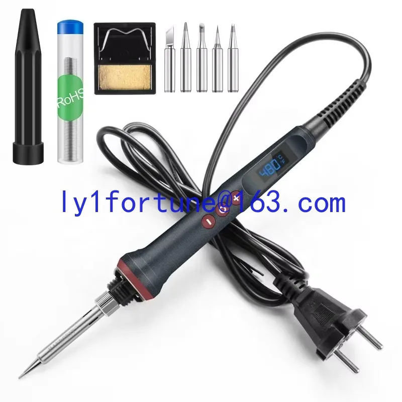 

220V/110V LCD digital display adjustable soldering iron constant temperature control 90W processing electric soldering iron