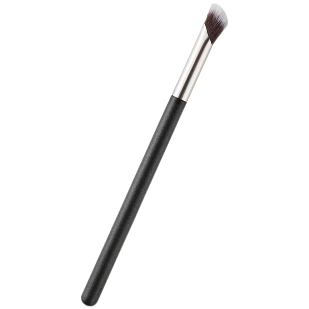 Angled Concealer Brush with Ergonomic Handle for Precise Under Eye Application Portable Small Makeup Brush Ideal for Travel Home