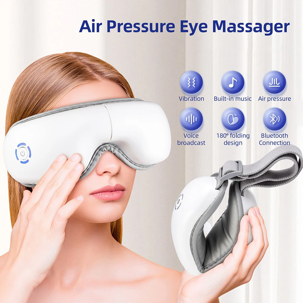 3D Vibration Eye Massager Heating Airbag Kneading Relax Massager Relieve Eye Fatigue Relaxes Eye Muscles Eye Care Tools