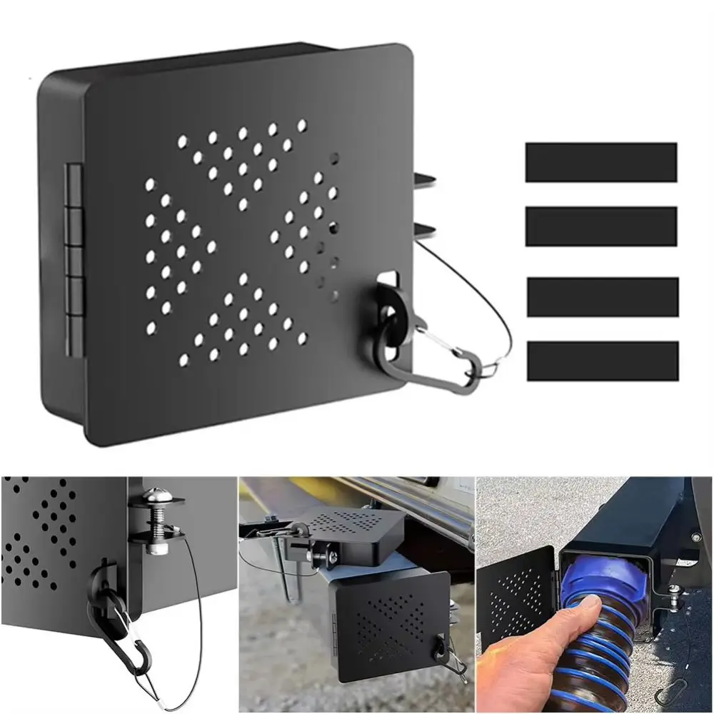 

4-дюймовые квадратные бамперы для автофургонов, торцевые заглушки, металлические заглушки для бампера для автофургонов, сменные крышки, удобное решение для хранения для автофургонов