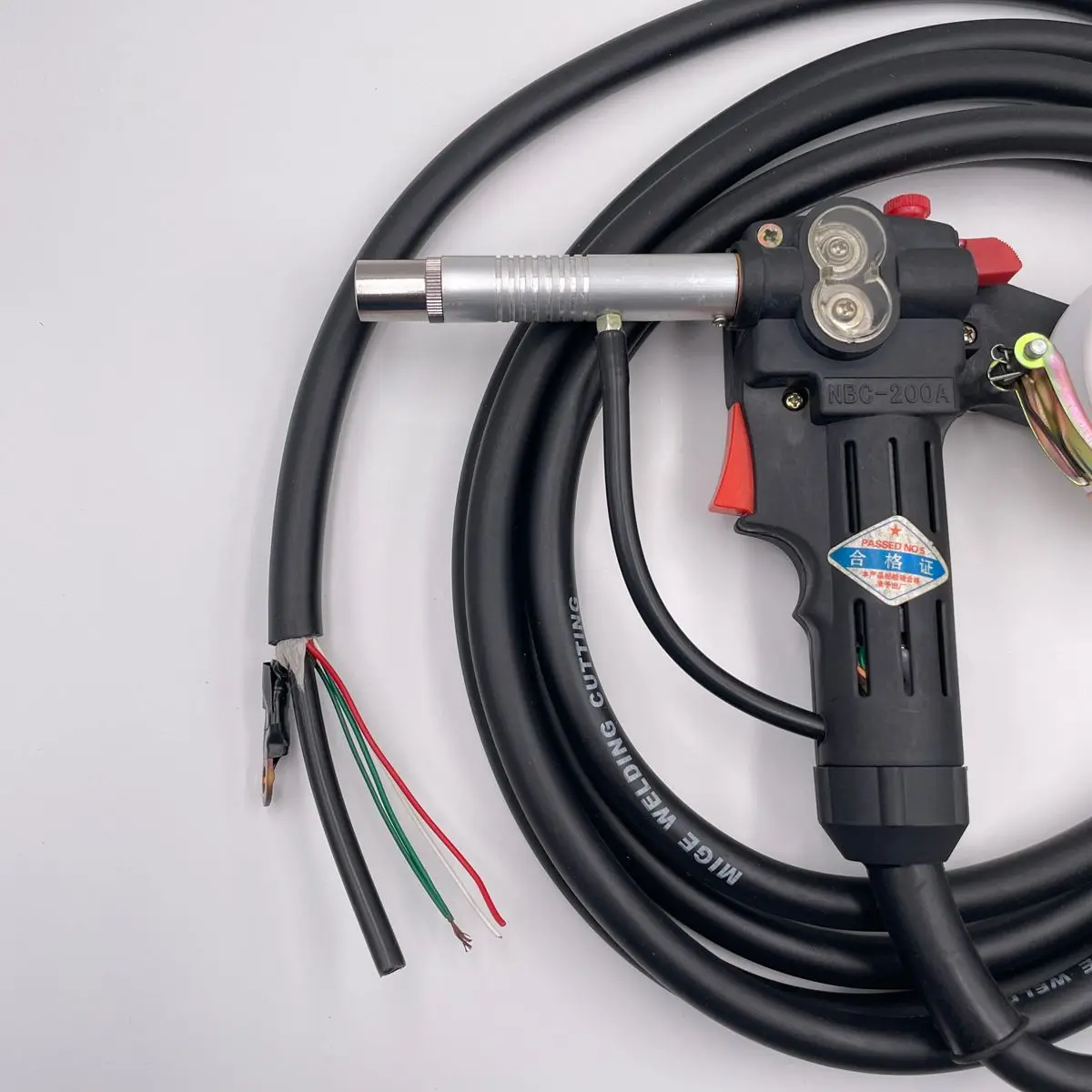 JINSLU NBC-200 5M Loose Tail Wire Feed Gun Industrial Welding Wire Feeding Accessory for NBC-200 Welding Equipment