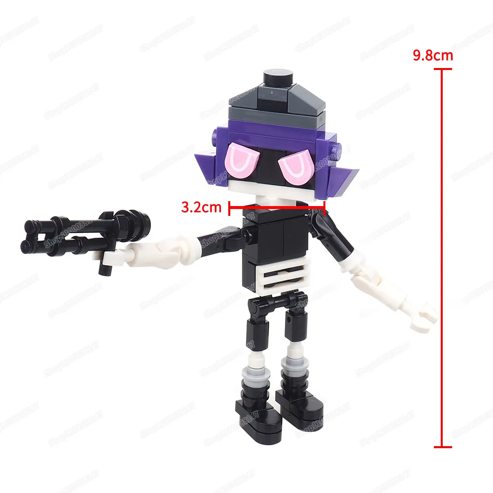 Uchi Figures Building Block Assemble Moc Comedy Humor Fear Killer War Weapons Equipment Series Scenes Model Child Gifts Boy Toys