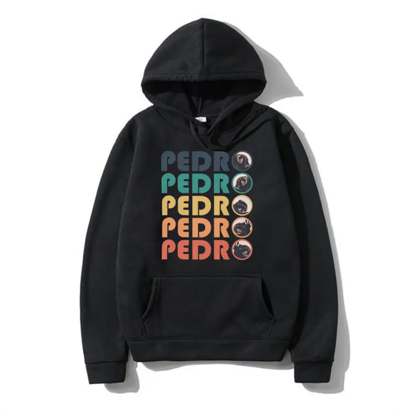 

Funny Pedro Pedro Pedro Retro Colorful Graphic Hoodie Male Autumn Winter Fashion Oversized Pullover Sweatshirt Men Women Hoody