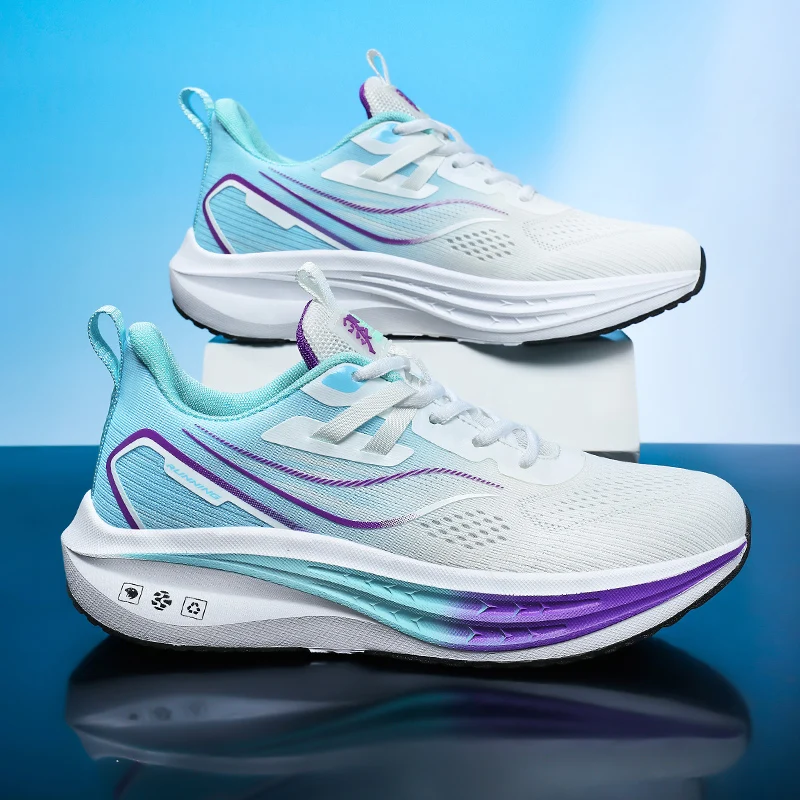 New Arrival Men Athletic Running Shoes Lightweight Non‑Slip Tennis Sneakers Fitness Outdoor Carbon Plate Jogging Marathon Shoes