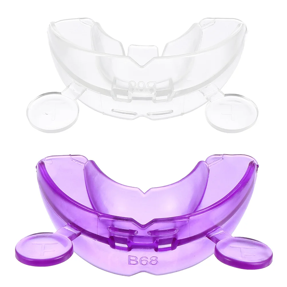 2 Pcs Braces Mouth Guard for Teeth Grinding Gum Shield Molar Dental Night Protector Adults Silica Gel Ergonomic