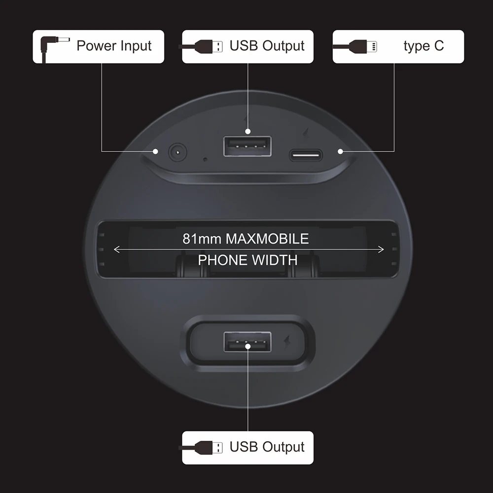 Car Cup 2-in-1 Wireless Car Multi-Function Fast Charging Pad Stand 10W/7.5W/5W High Performance